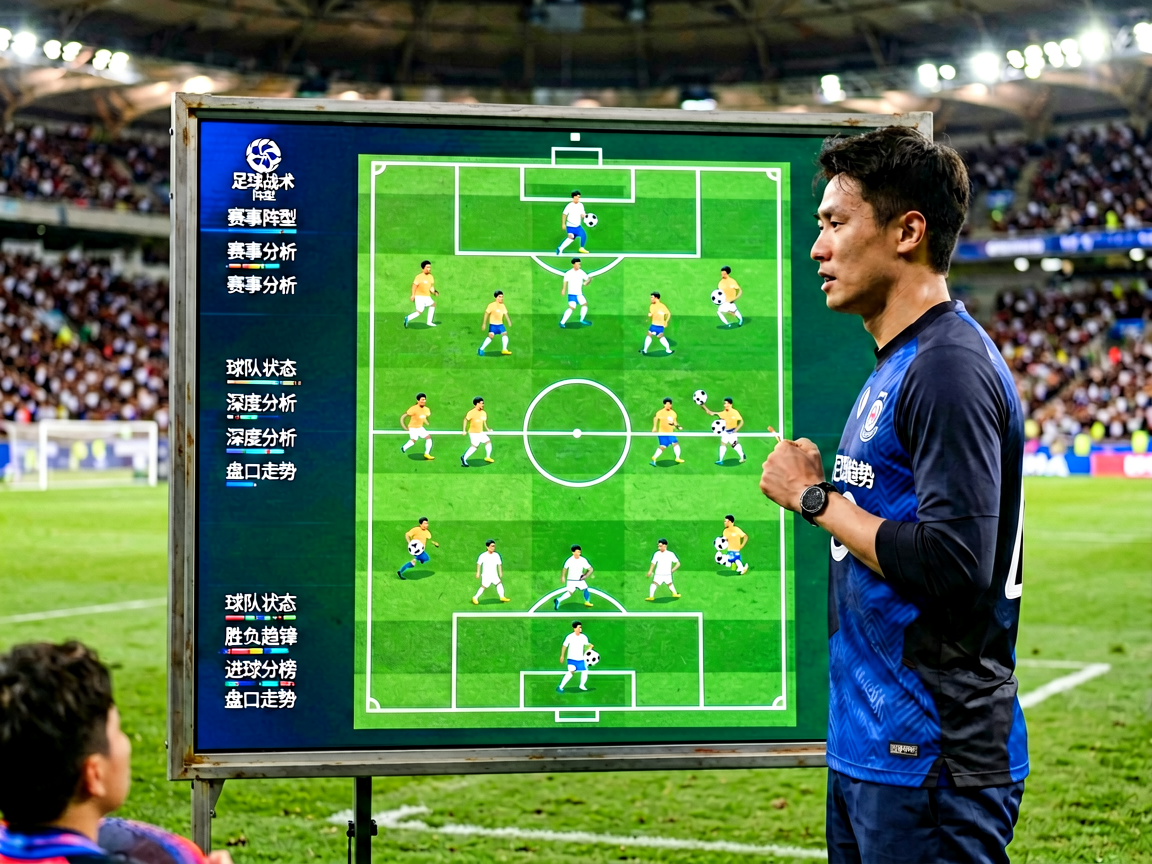 足球战术分析板展示球队阵型